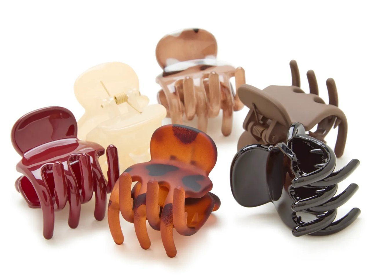 Mini Hair Clip Set - 6 Pack