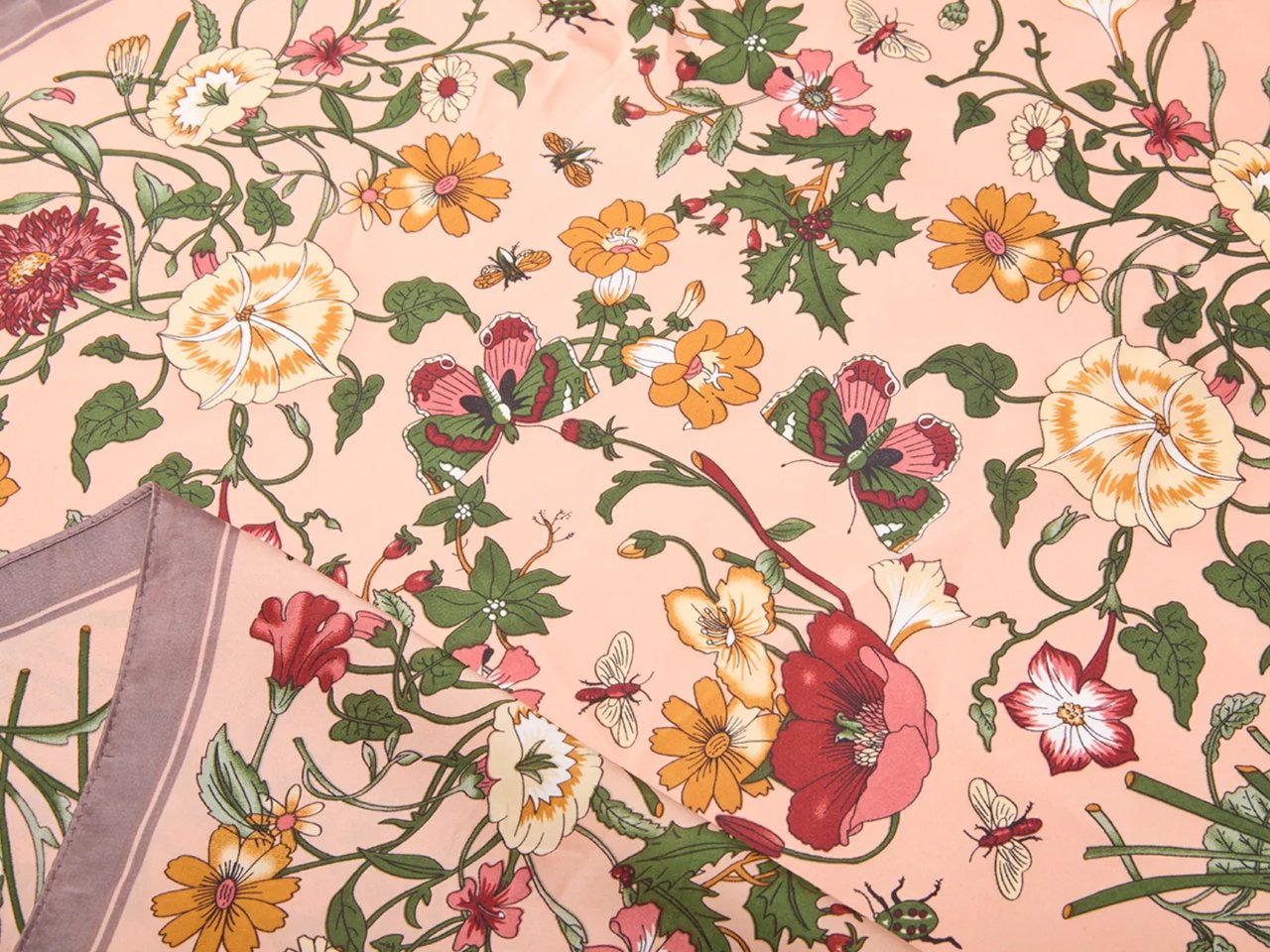 Floral Square Scarf