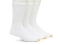 Cushioned Cotton Men's Crew Socks - 6 Pack White view