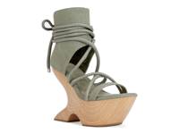 Tiziano Platform Wedge Sandal Olive Green view