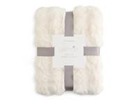Faux Fur Bubble Blanket Ivory view