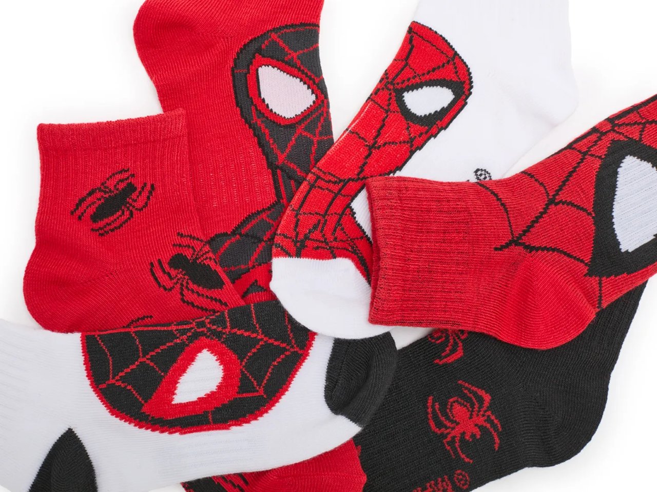 Spider-Man Kids' Ankle Socks - 6 Pack