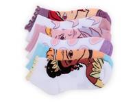Disney Princess Kids' No Show Socks - 6 Pack Multicolor view