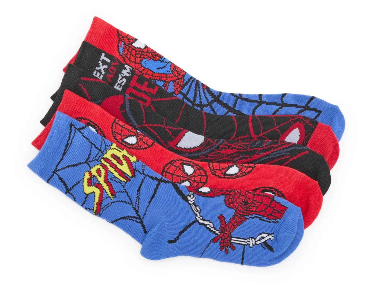 Spider-Man Kids' Crew Socks - 5 Pack
