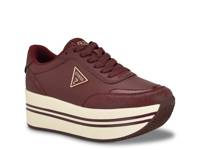 Carsons Platform Sneaker Dark Red view
