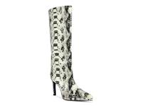 Barely Boot Off White/Black Snake Print view