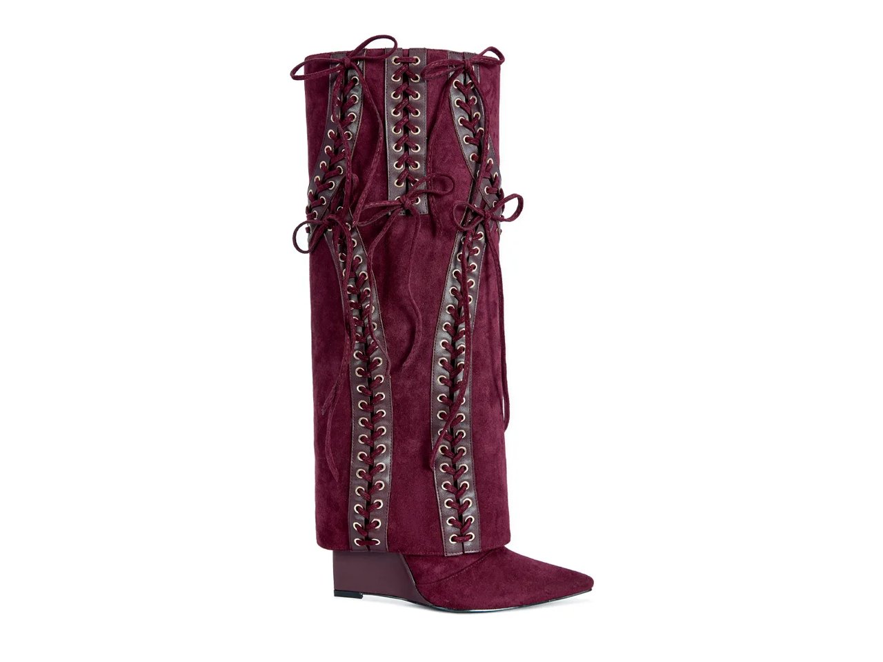 Mantegna Foldover Wedge Boot