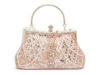 Embellished Top Handle Clutch Gold view