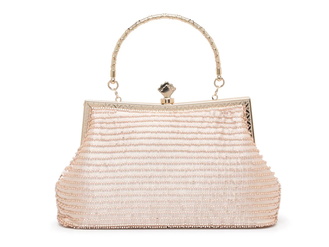 Embellished Top Handle Clutch