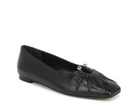 Dany Flat - Women's Black Leather view