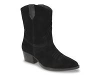 Frontier Cowboy Bootie Black Suede view