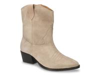 Frontier Cowboy Bootie Almond Suede view