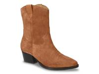 Frontier Cowboy Bootie Caramel Suede view