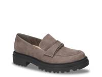 Pulse Platform Loafer Grey Fabric view