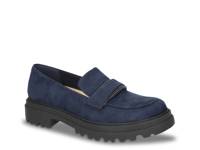 Pulse Platform Loafer Navy Fabric view