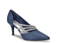 Azalea Pump Navy Satin view