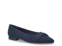 Roxie Flat Navy Synthetic view