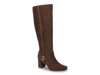 Oleander Wide Calf Boot Brown Fabric view