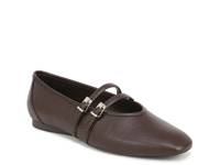 Crista Mary Jane Flat Brown Synthetic view