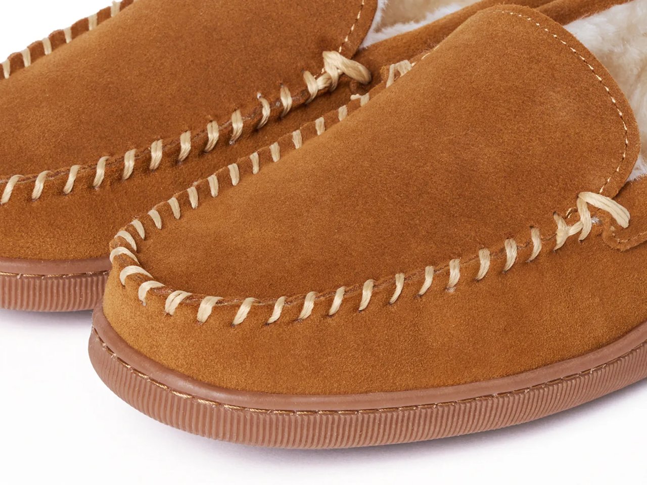 Pile Lined Hardsole Slipper - Men's