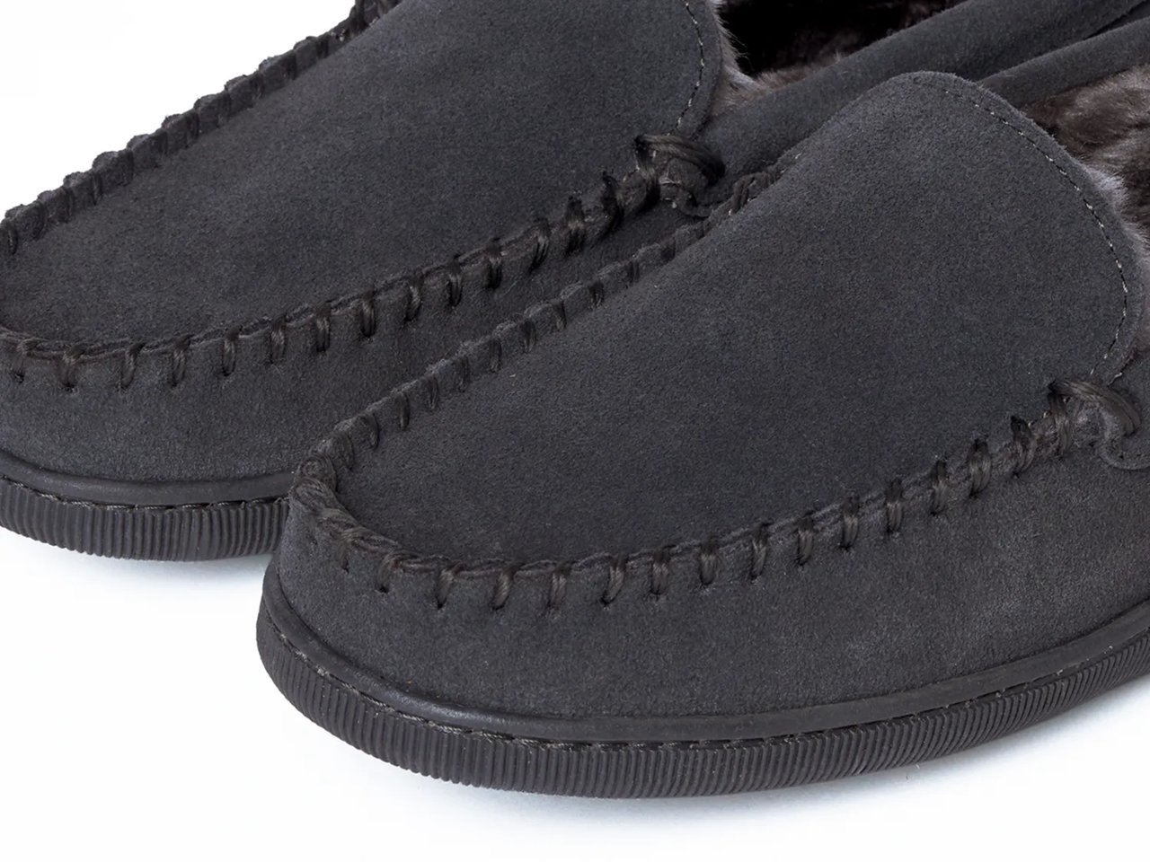 Pile Lined Hardsole Slipper - Men's