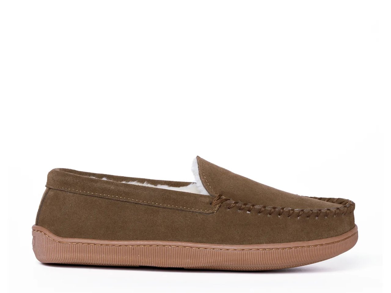 Pile Lined Hardsole Slipper - Men's