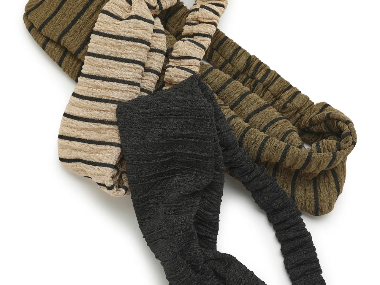 Striped Headband Set - 3 Pack
