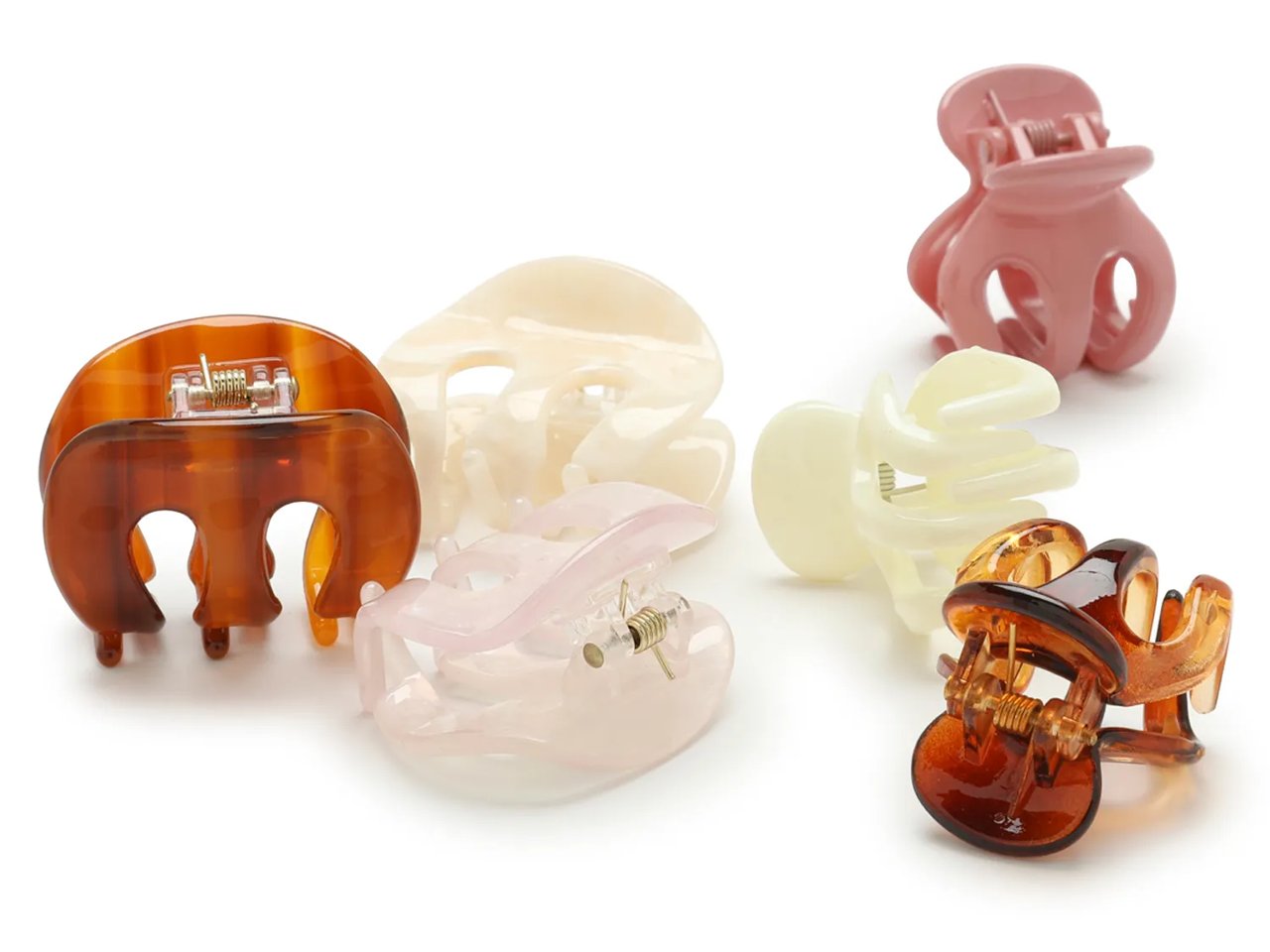Multi Claw Hair Clip Set - 6 Pack