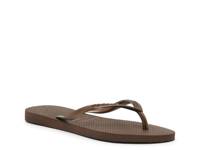 Slim Square Flip Flop - Women's Dark Brown view