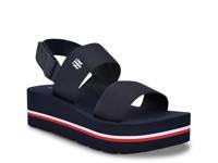 Adire Platform Sandal Navy view