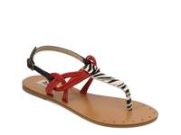 Tazara Sandal Multicolor Zebra Print view