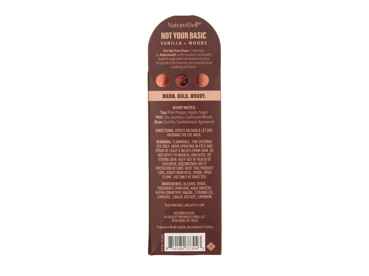 Not Your Basic Mini EDP Vanilla + Woods Fragrance Mist