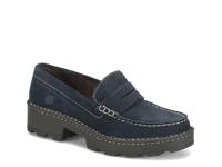 Carrera Platform Loafer Navy Suede view