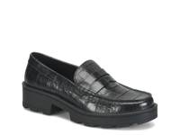 Carrera Platform Loafer Black Leather view