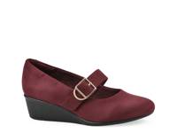 Bolford Mary Jane Wedge Pump Burgundy view