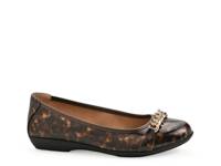Carlise Ballet Flat Black/Brown Tortoise Shell view