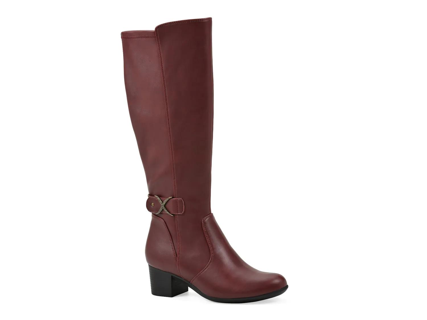 Cliffs By White Mountain Trinidy Riding Boot In Burgundy