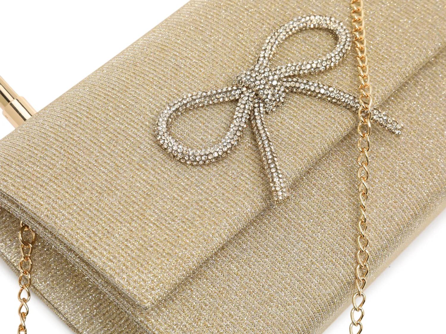 Glitter Bow Crossbody