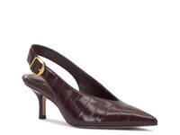 Talmie Pump Burgundy Croc Print view