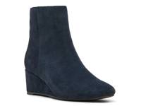 Blthe Waterproof Wedge Bootie Navy Suede view