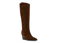 Opal Waterproof Western Boot Chocolate Suede view