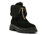 Parina Waterproof Foldover Bootie Black Suede view