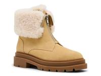 Parina Waterproof Foldover Bootie Almond Suede view