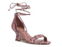 Syblez Wedge Sandal Dark Rose Pink view