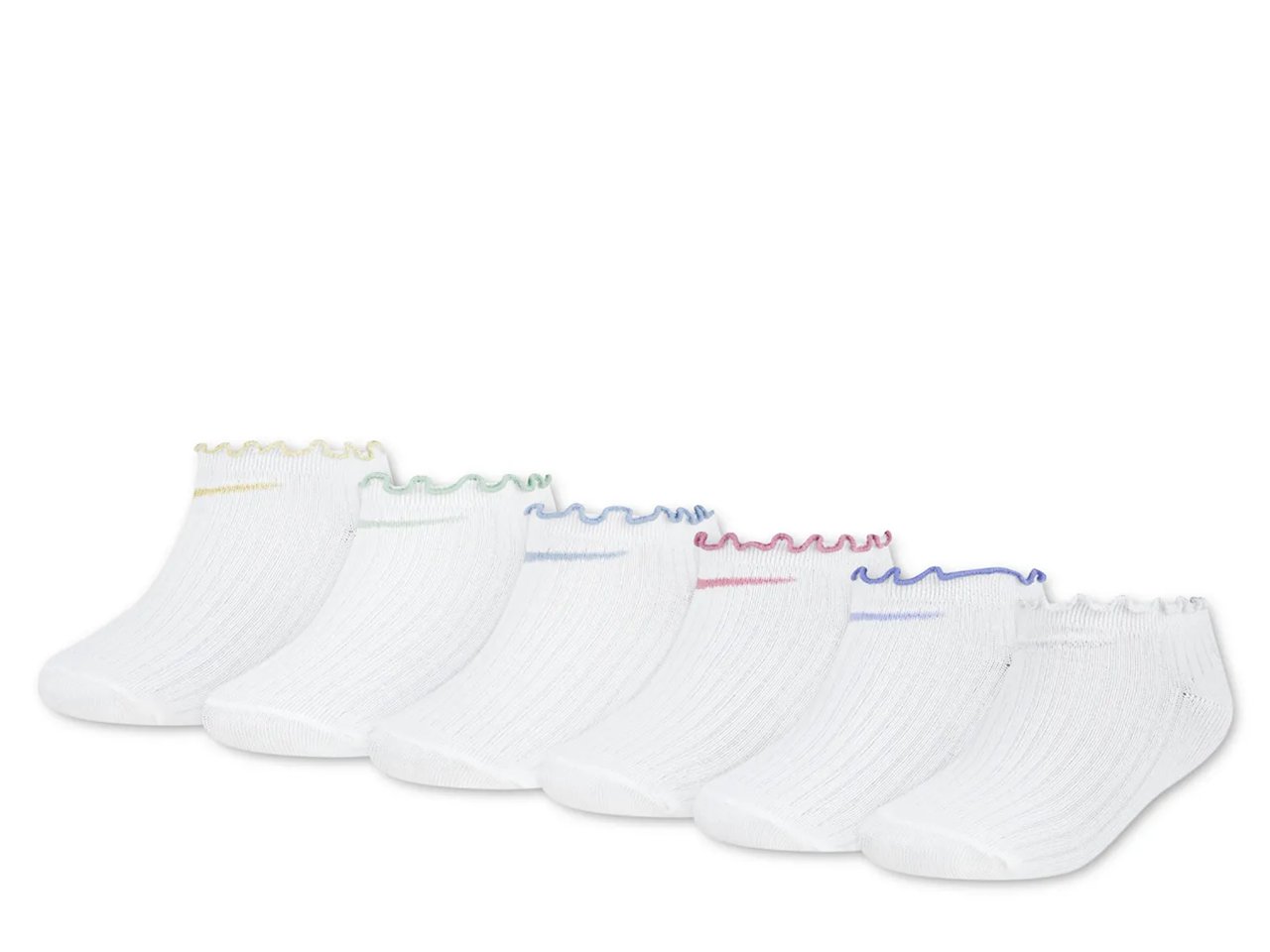 Metallic Kids' Ankle Socks - 6 Pack