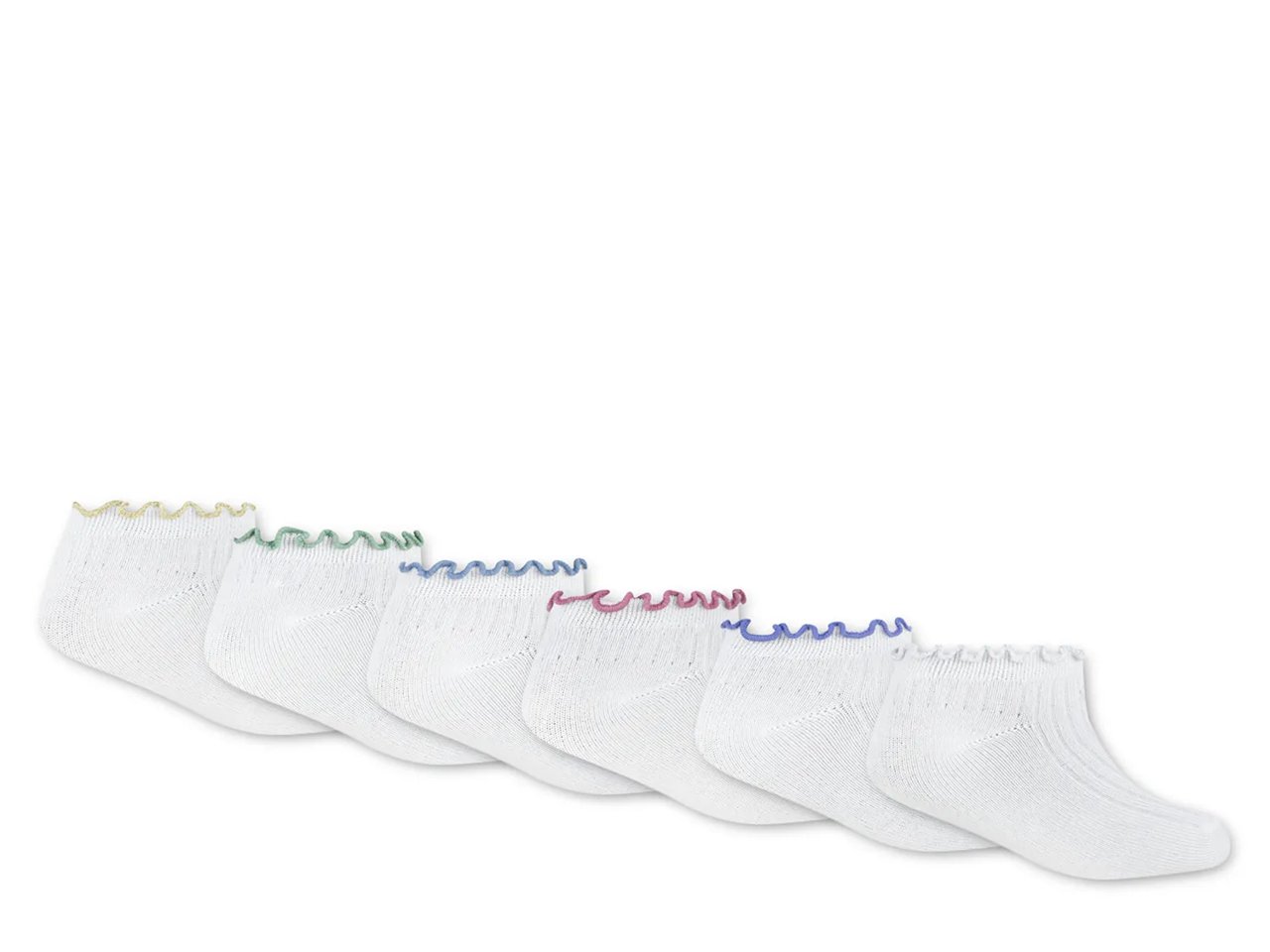 Metallic Kids' Ankle Socks - 6 Pack
