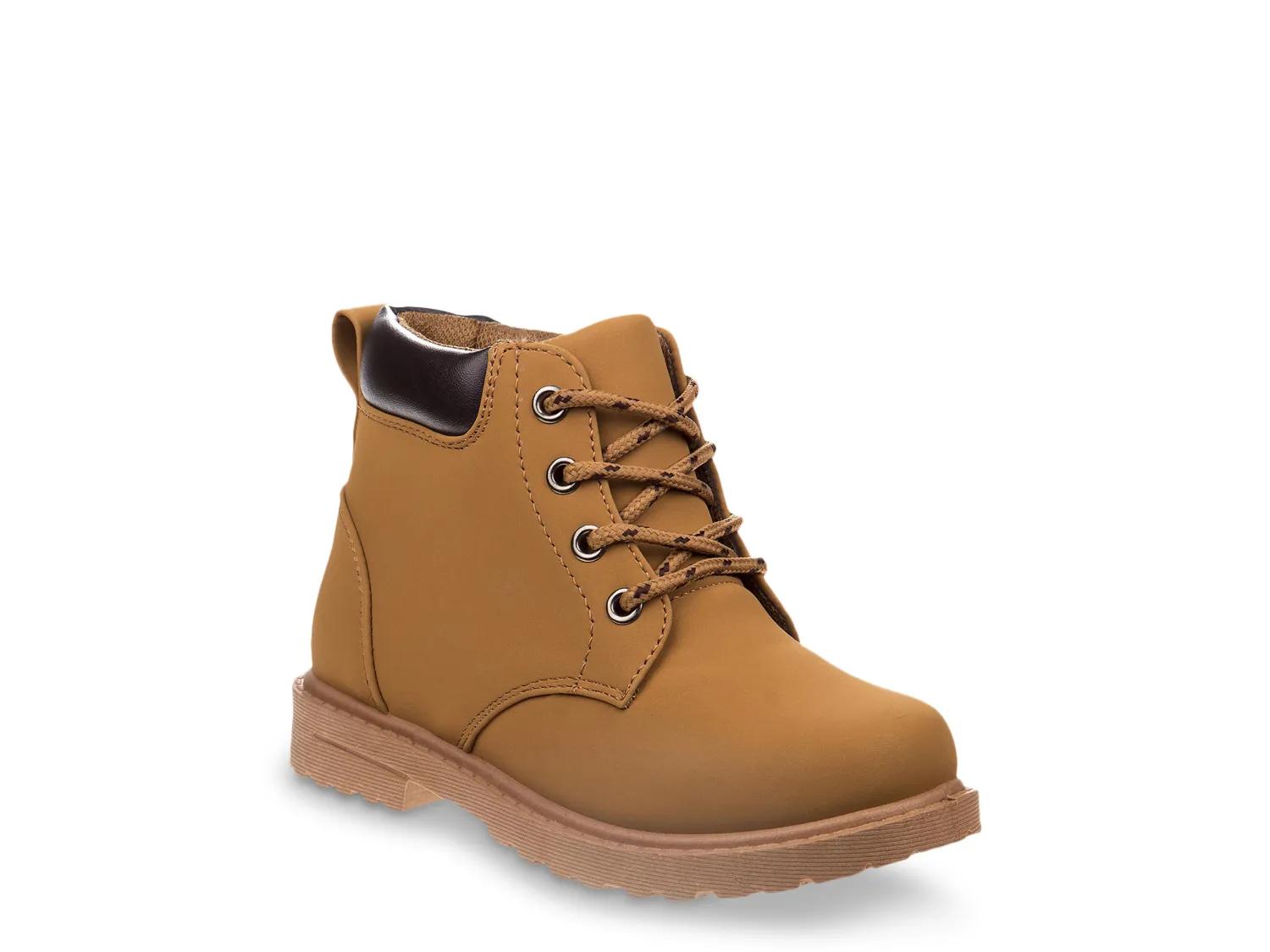 Josmo Laceup Boot Kids In Dark Brown