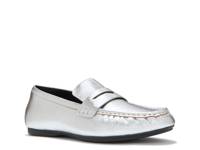 Delicato Penny Loafer Silver Metallic view