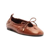 Shae Ballet Flat Light Brown Leather view