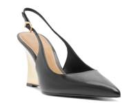 Rowen Wedge Pump Black/Gold Leather view